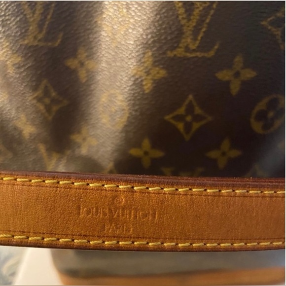 Luis Vuitton Brown Coated Bucket Bag - Picture 9 of 10